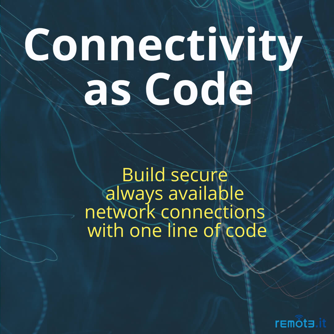 Connectivity as Code. Build secure always available network connections with one line of code